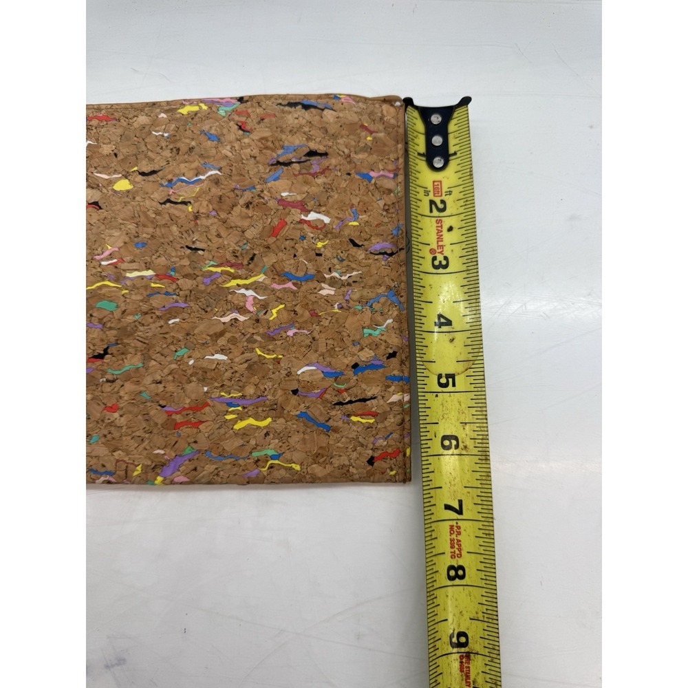 Cork Pouch Bag Square Handmade Eco-Friendly & Sustainable Materials For Vegan - Picture 3 of 3